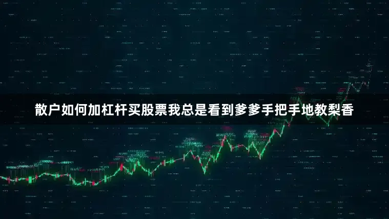 散户如何加杠杆买股票我总是看到爹爹手把手地教梨香