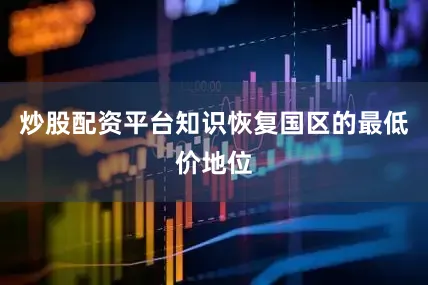 炒股配资平台知识恢复国区的最低价地位